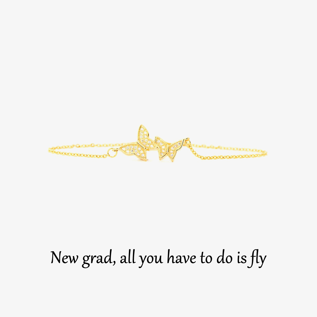 Congrats! All You Have To Do Is FLY Butterfly Bracelet