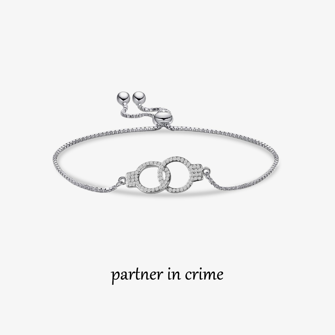 Partner in Crime you are my double Handcuffs Bracelet