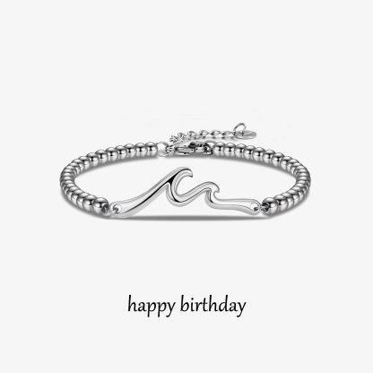Happy Birthday Beaded Bracelet