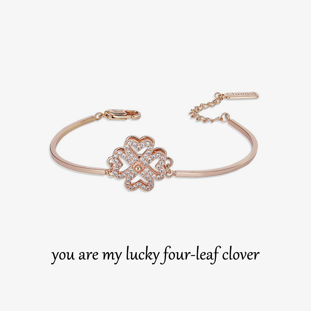 For Daughter - You are my lucky four-leaf clover Bracelet