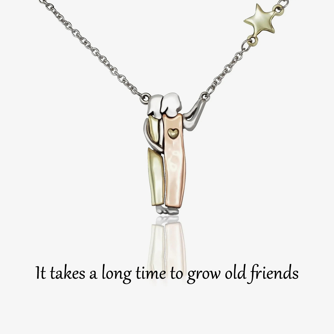 For Friend - It takes a long time to grow old friends Star Pendant Necklace