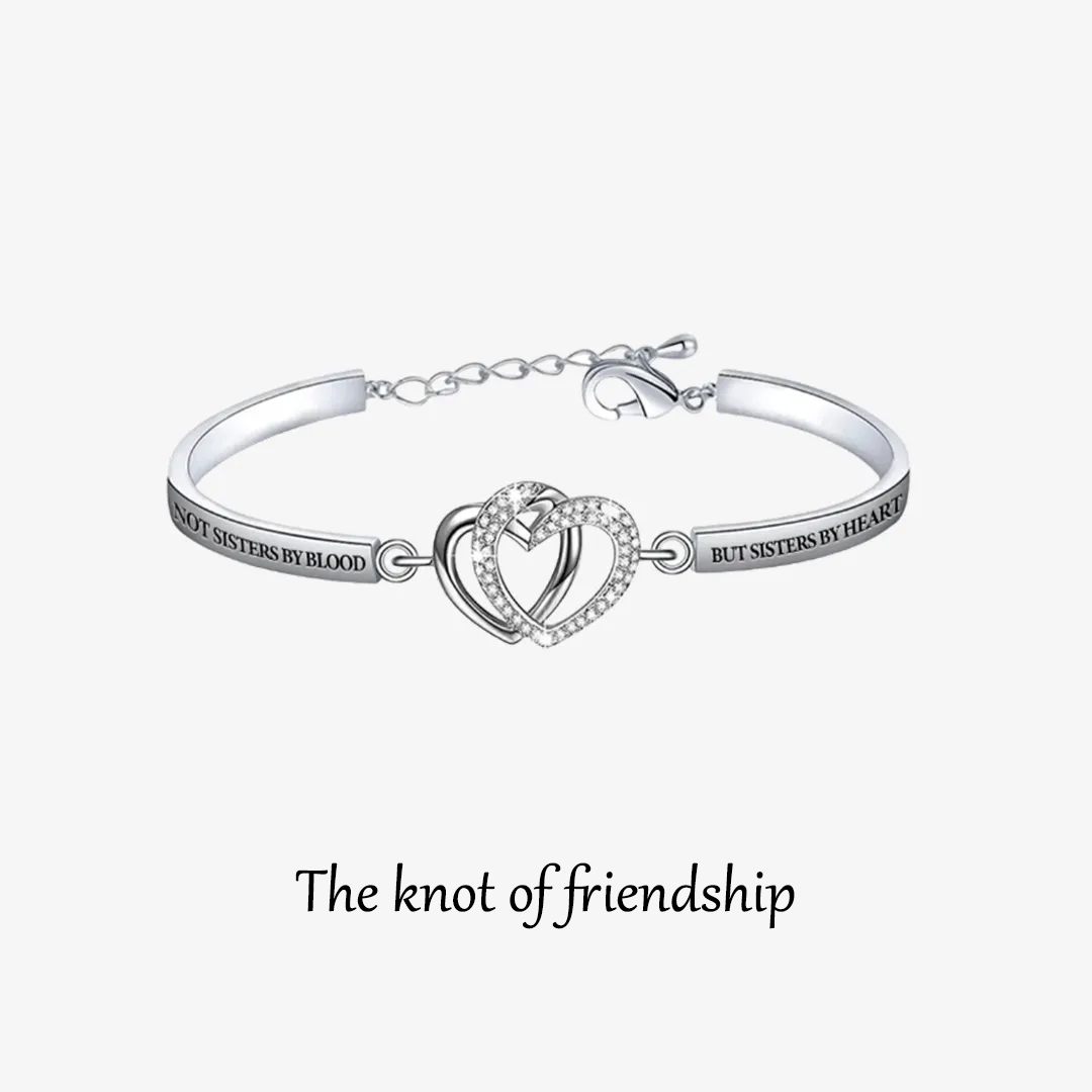 The Knot of Friendship Double Heart Bracelet