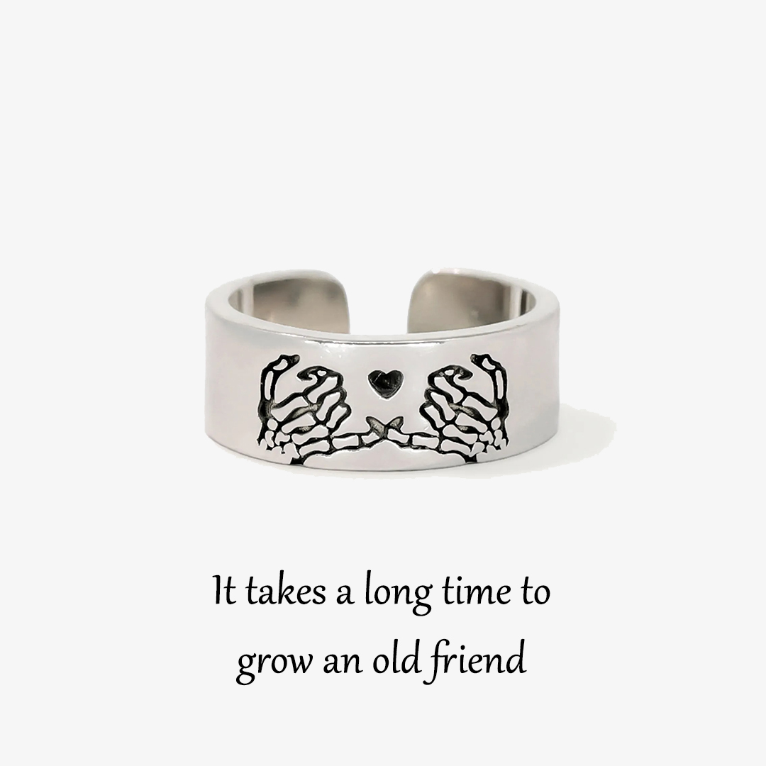 It Takes A Long Time To Grow An Old Friend Open Ring