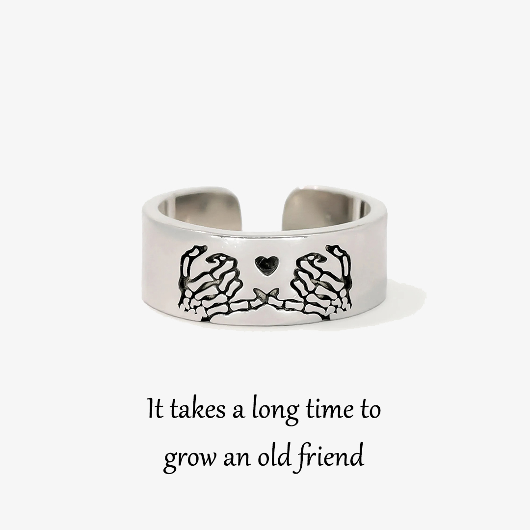 It Takes A Long Time To Grow An Old Friend Open Ring