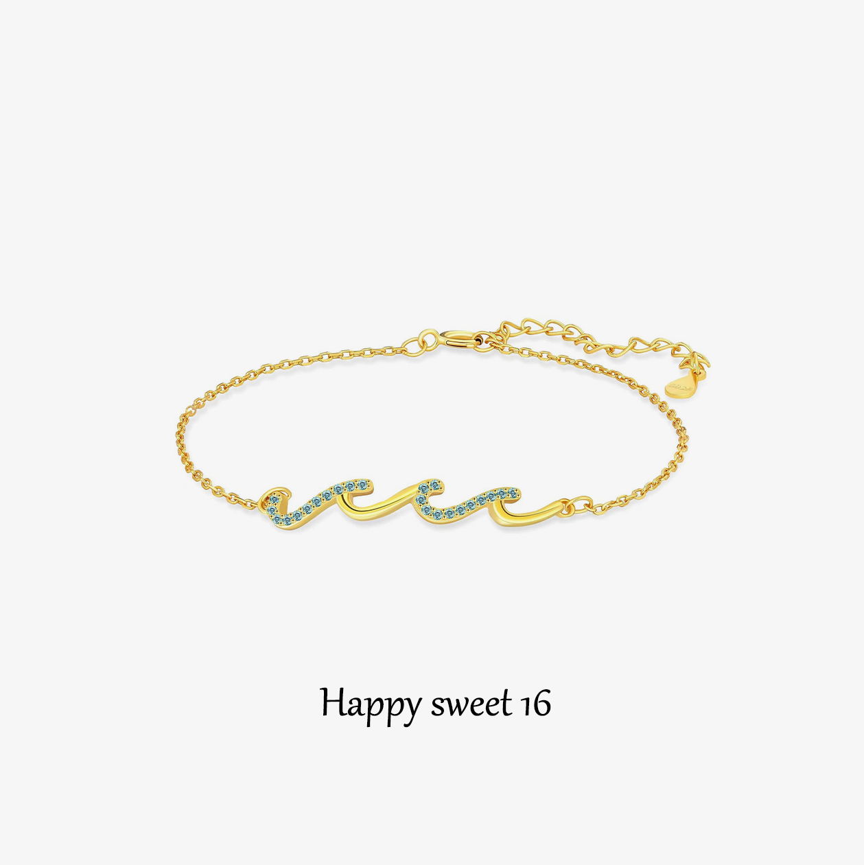 Happy Sweet 16th Wave Bracelet