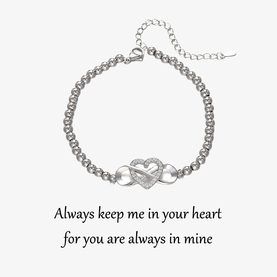 To my Granddaughter Infinity Love Bead Bracelet