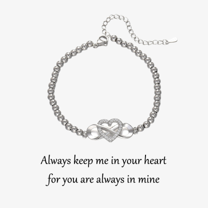 To my Granddaughter Infinity Love Bead Bracelet