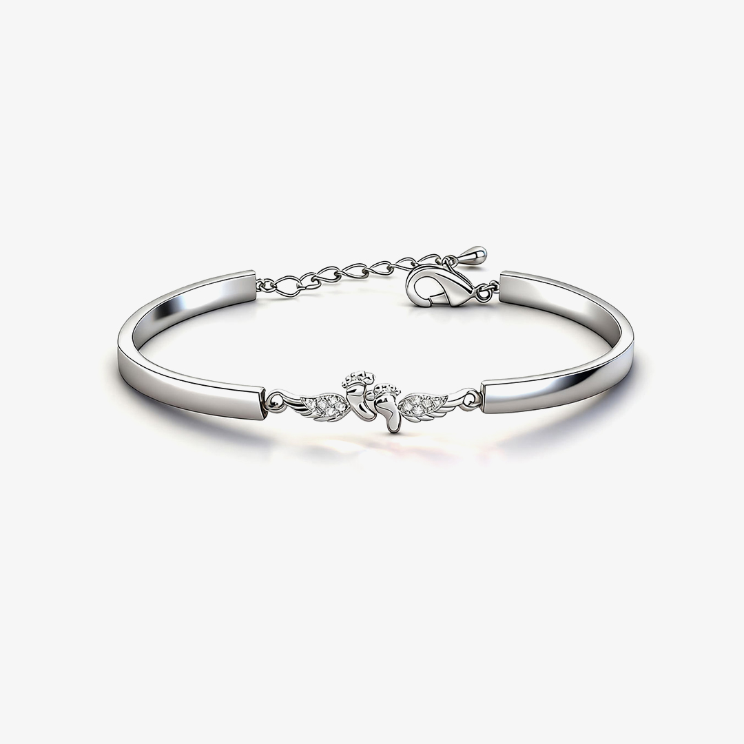 For Memorial - Mama Of An Angel Wing  Bracelet