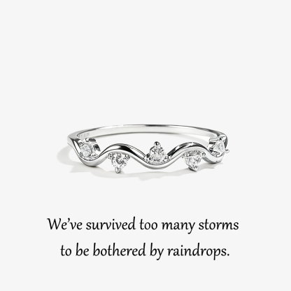 For SIsiter- S925 We’ve Survived Too Many Storms Diamond Ring