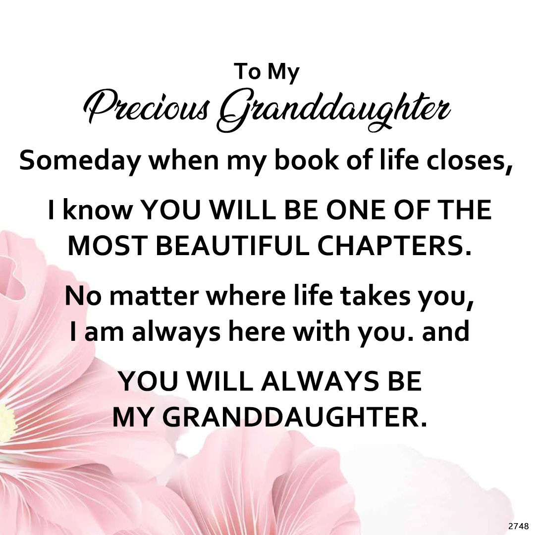 You Will Always Be My Granddaughter Double Heart Style Engraved Bracelet