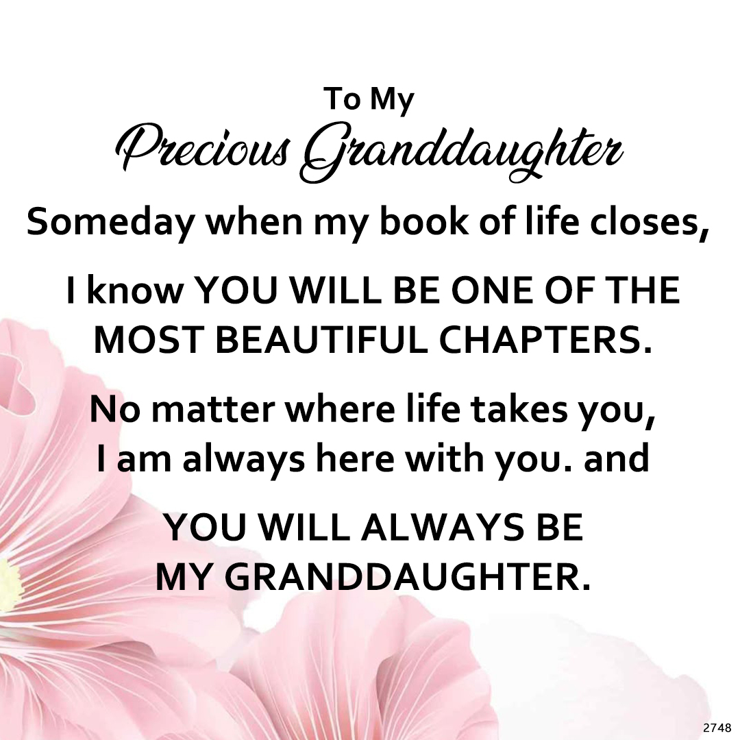You Will Always Be My Granddaughter Double Heart Style Engraved Bracelet