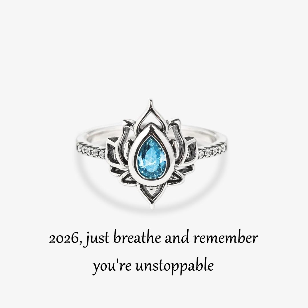 Just breathe  Lotus Ring