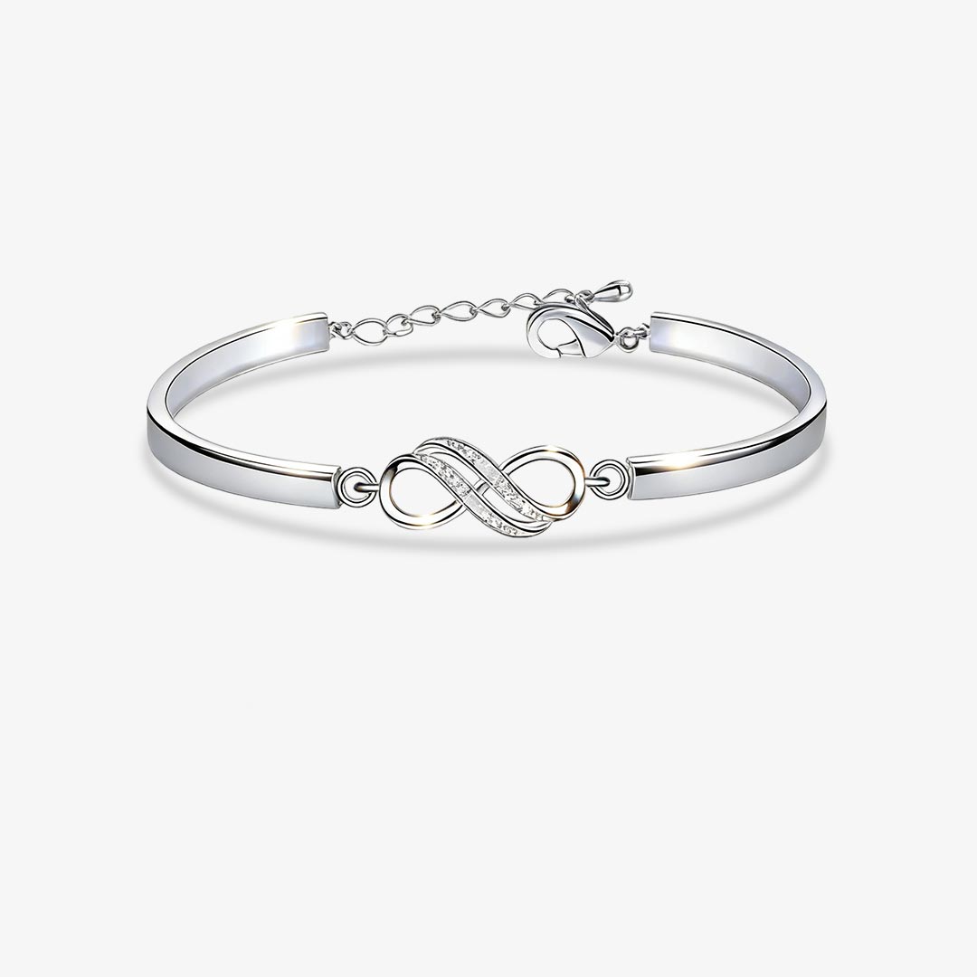 For Love- I would love you longer Infinity Bracelet