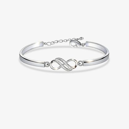 For Love- I would love you longer Infinity Bracelet