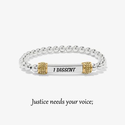 Justice needs your voice,not your silence Bead Bracelet