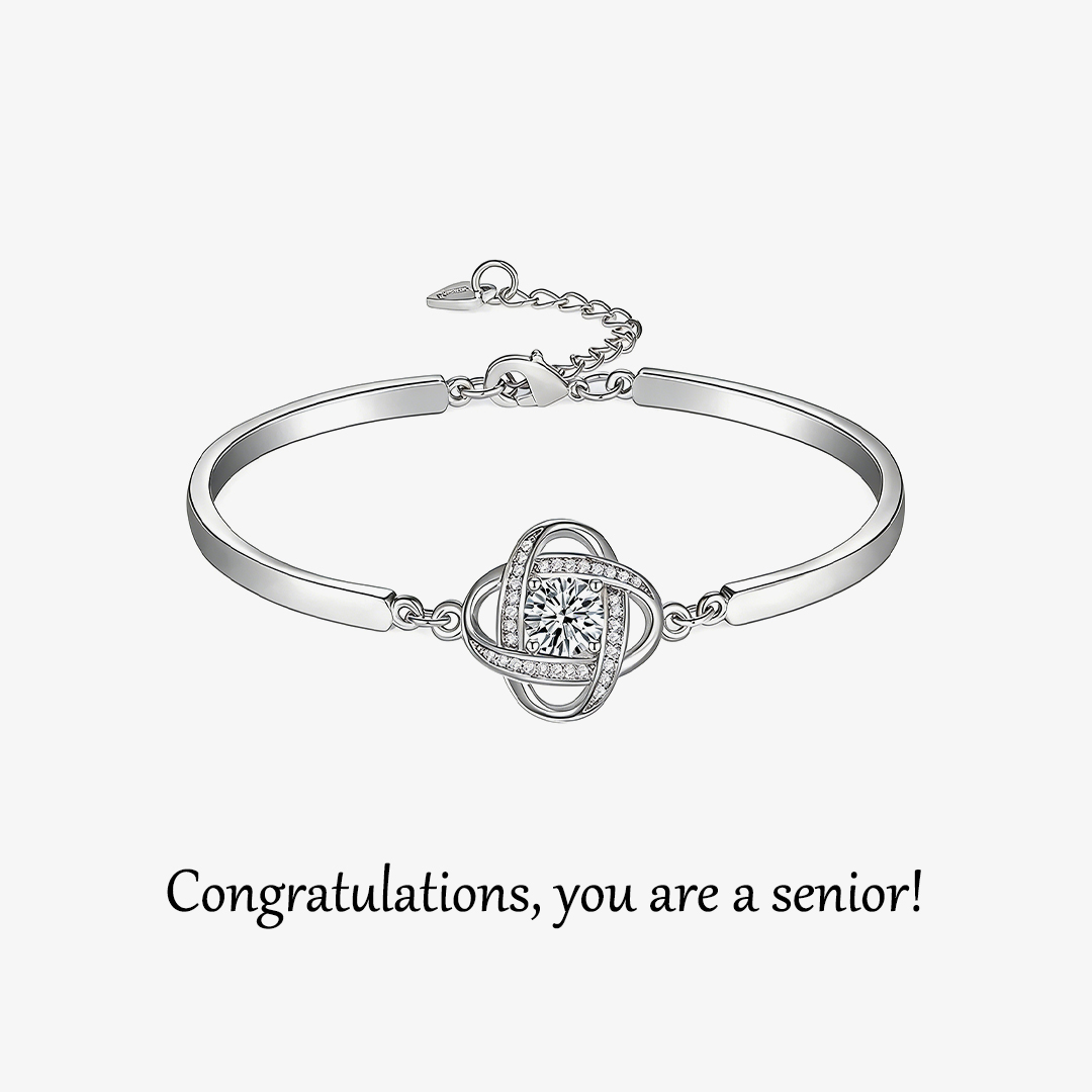 Congratulations You're A Senior Diamond Knot Bracelet