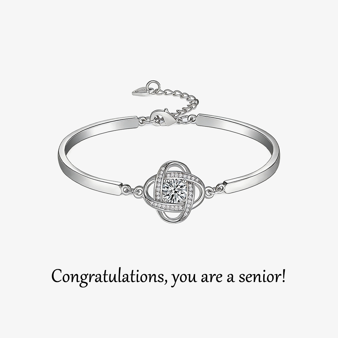 Congratulations You're A Senior Diamond Knot Bracelet