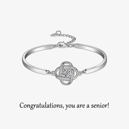 Congratulations You're A Senior Diamond Knot Bracelet