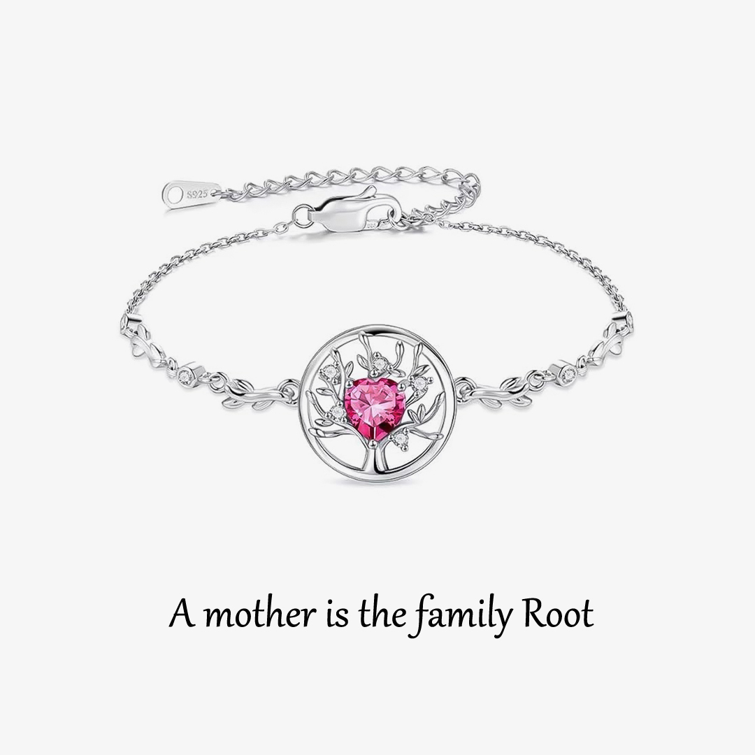  A mother is the family Root Custom Birthstone Bracelet