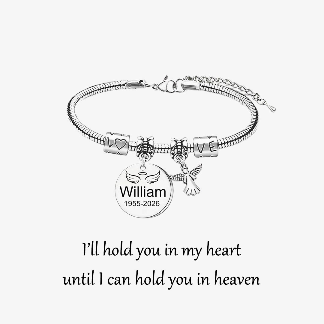 Personalized Angel Memorial Bracelet