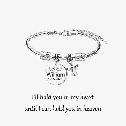 Personalized Angel Memorial Bracelet
