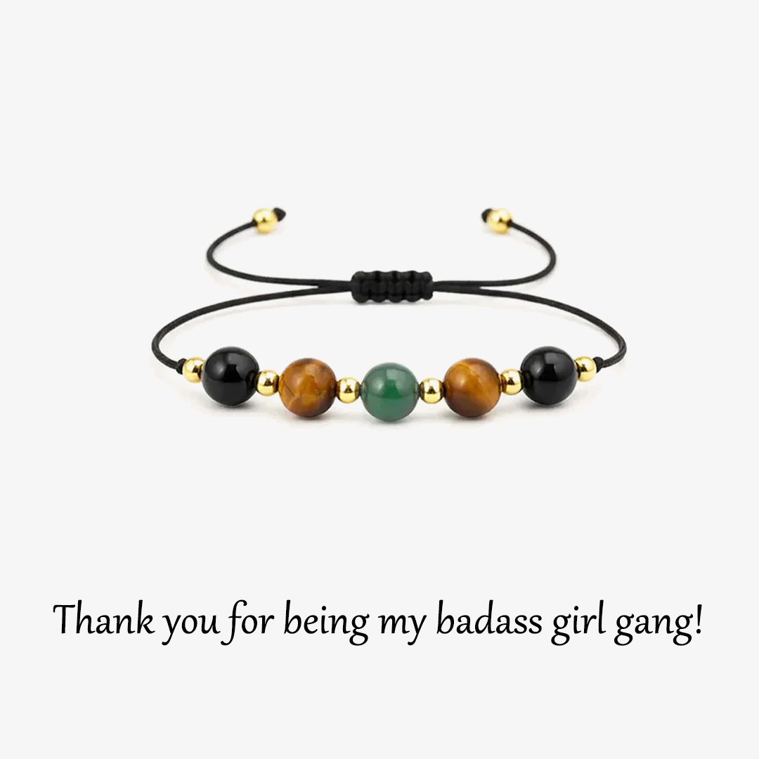Girl Gang Courage and Strength Crystal Bracelet
