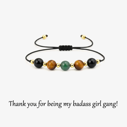 Girl Gang Courage and Strength Crystal Bracelet