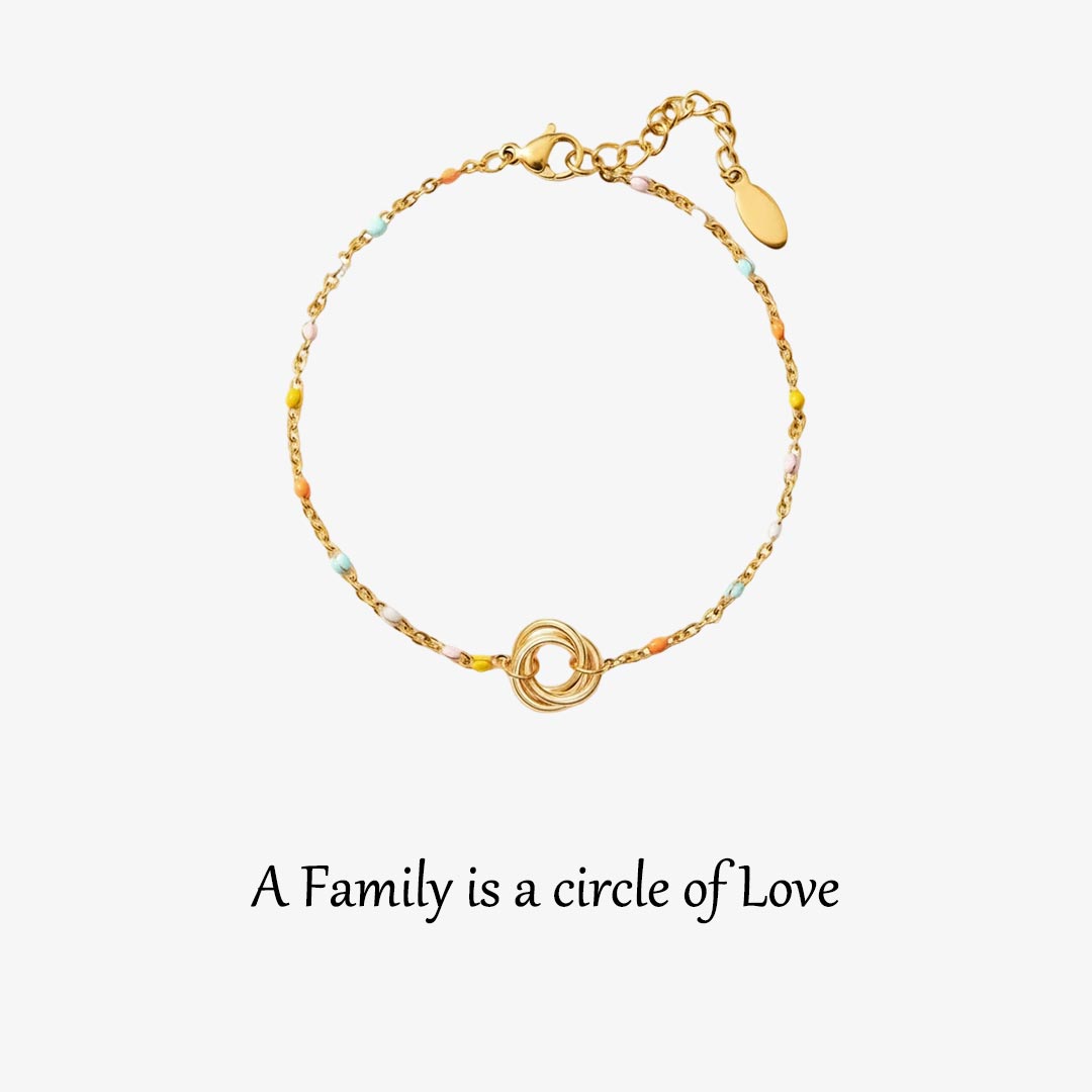 Three Generations Triple Circle Bracelet