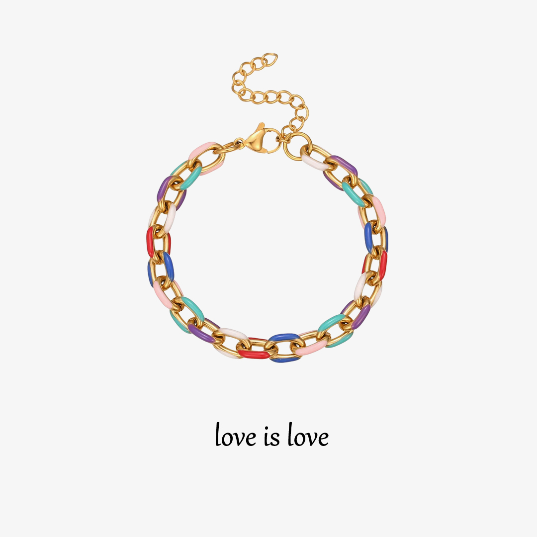 Love is Love Chain bracelet