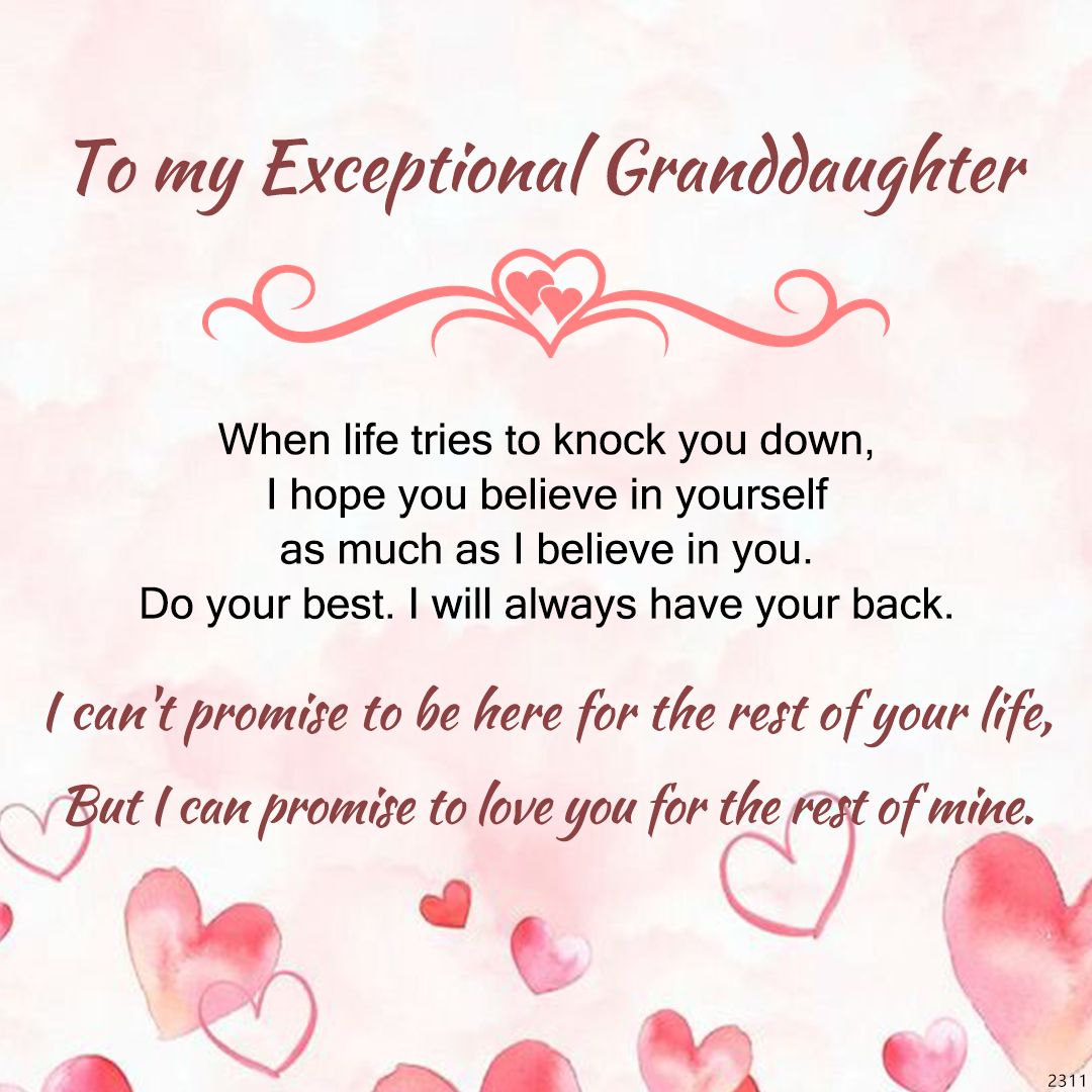 For Granddaughter - Pink & White Pearl Heart Bracelet 