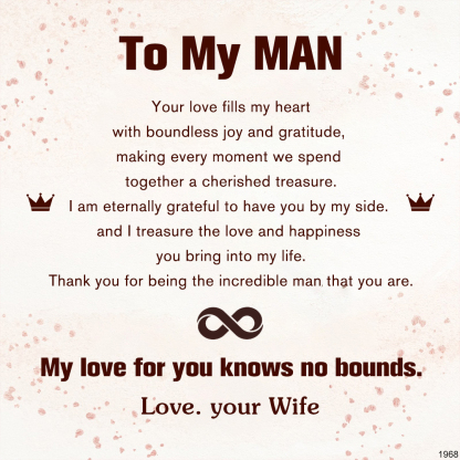 For Love - My Love For You Knows No Bounds Infinity Leather Bracelet