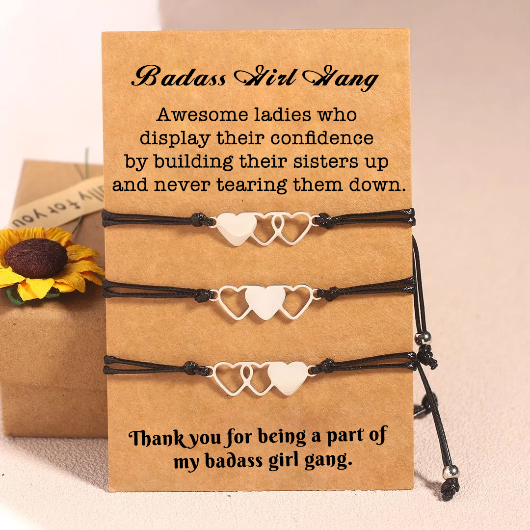 For Friend - Thank You For Being A Part Of My Badass Girl Gang String Bracelet
