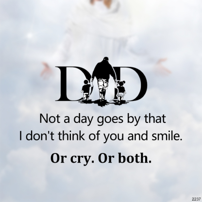 For Memorial - I Miss You Every Day Dad Feather Turquoise Ring