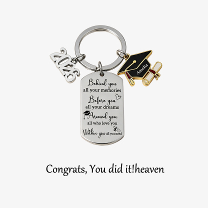 Custom 2026 Graduation Keychain