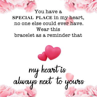 For Love -  S925 My Heart Is Always Next To Yours Heart To Heart Bracelet