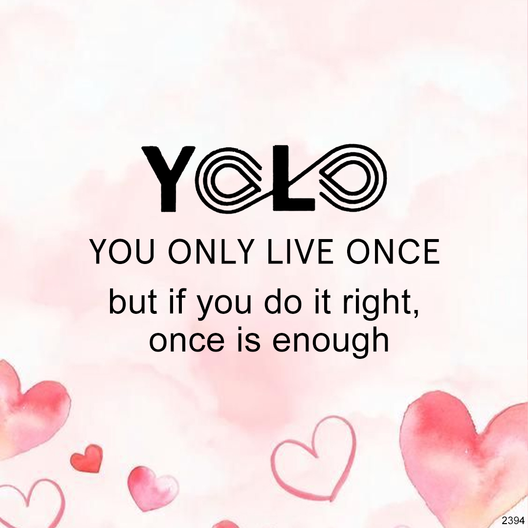 You Only Live Once Infinity Heart Bracelet