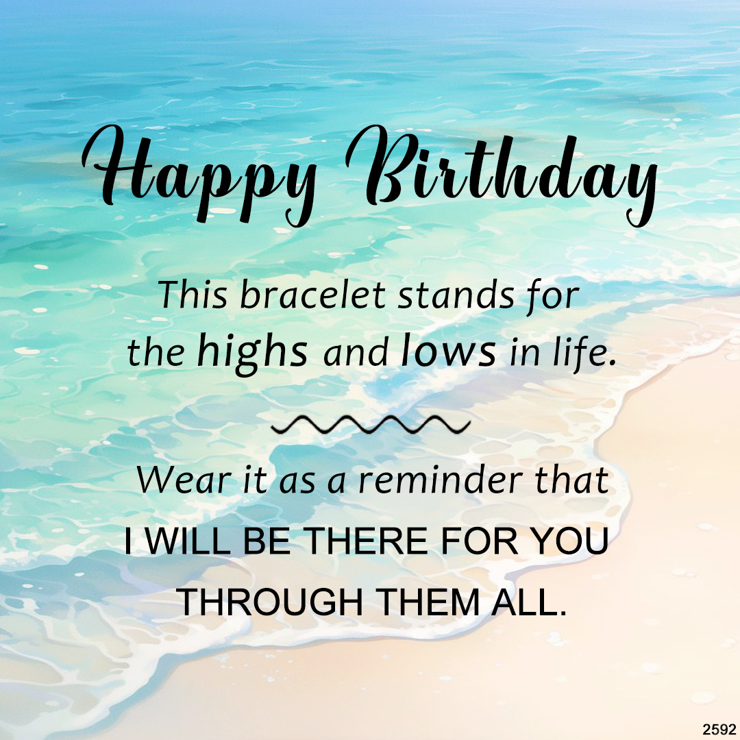 Happy Birthday Beaded Bracelet