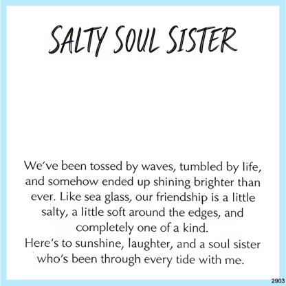 For Friends - Salty Soul Sister Sea Glass Necklace