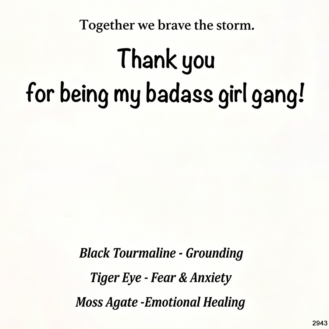 Girl Gang Courage and Strength Crystal Bracelet