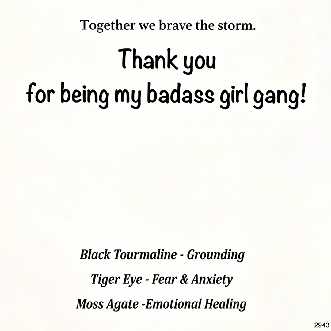 Girl Gang Courage and Strength Crystal Bracelet
