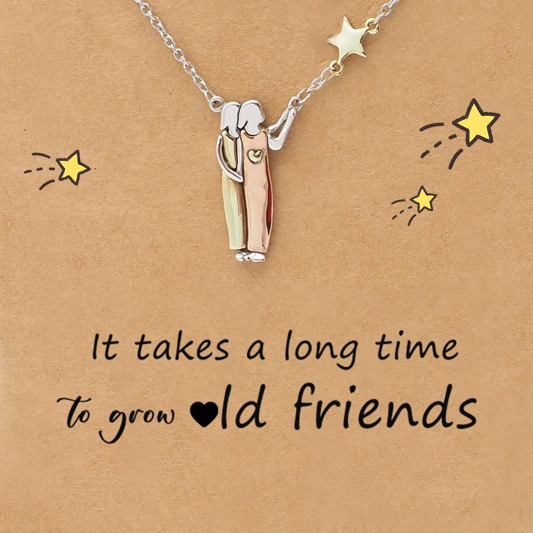 For Friend - It takes a long time to grow old friends Star Pendant Necklace