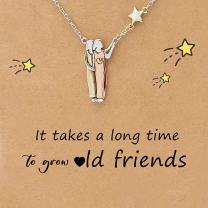 For Friend - It takes a long time to grow old friends Star Pendant Necklace