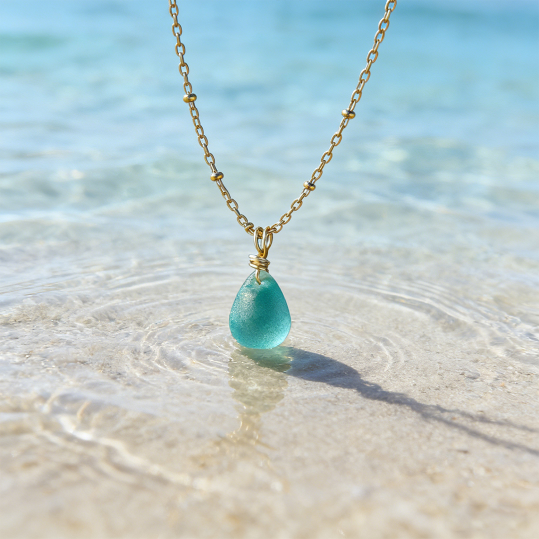 For Friends - Salty Soul Sister Sea Glass Necklace