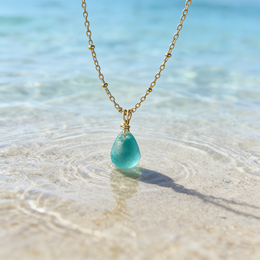 For Friends - Salty Soul Sister Sea Glass Necklace