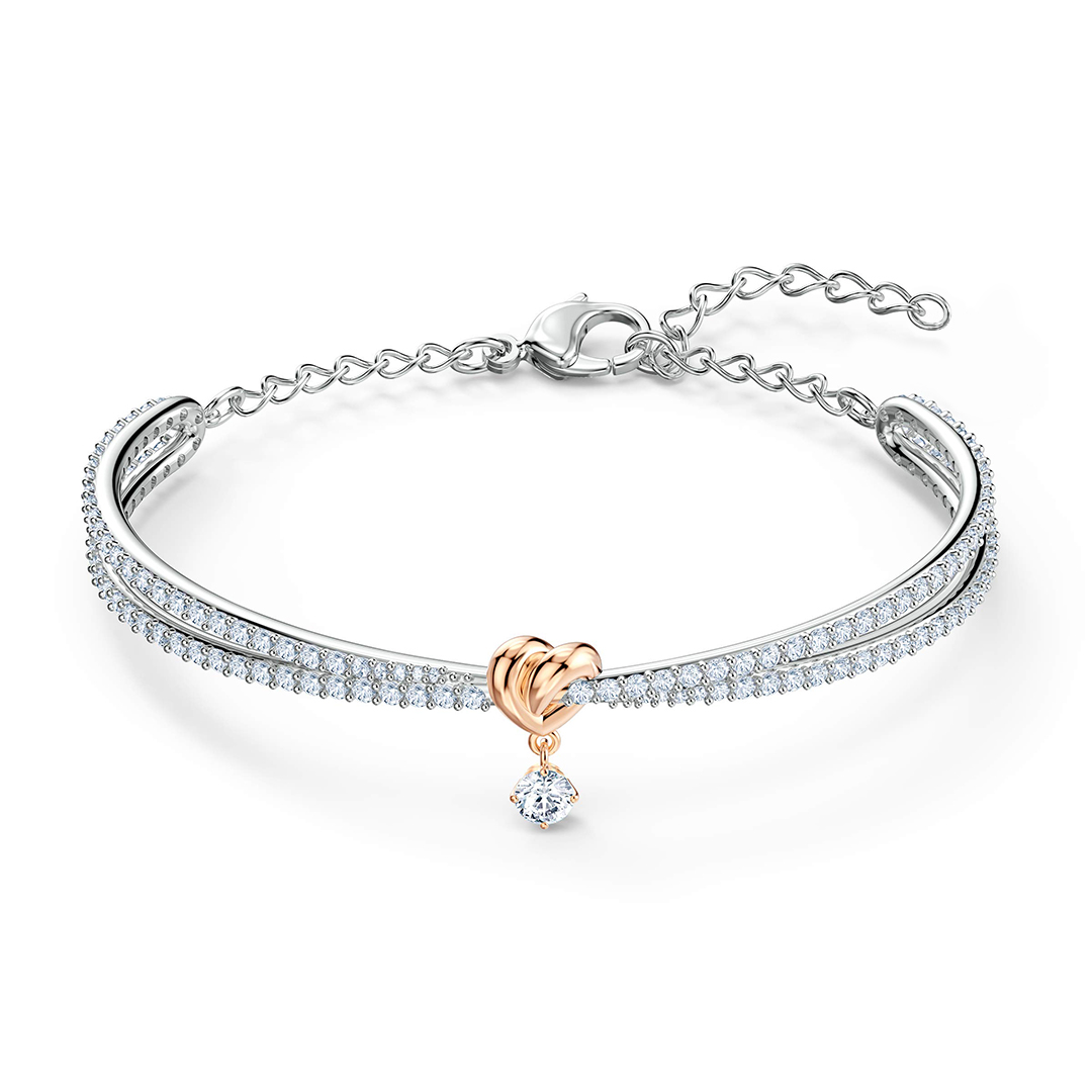 For Daughter- I Will Be With You Forever Love Knot Pendant Bracelet