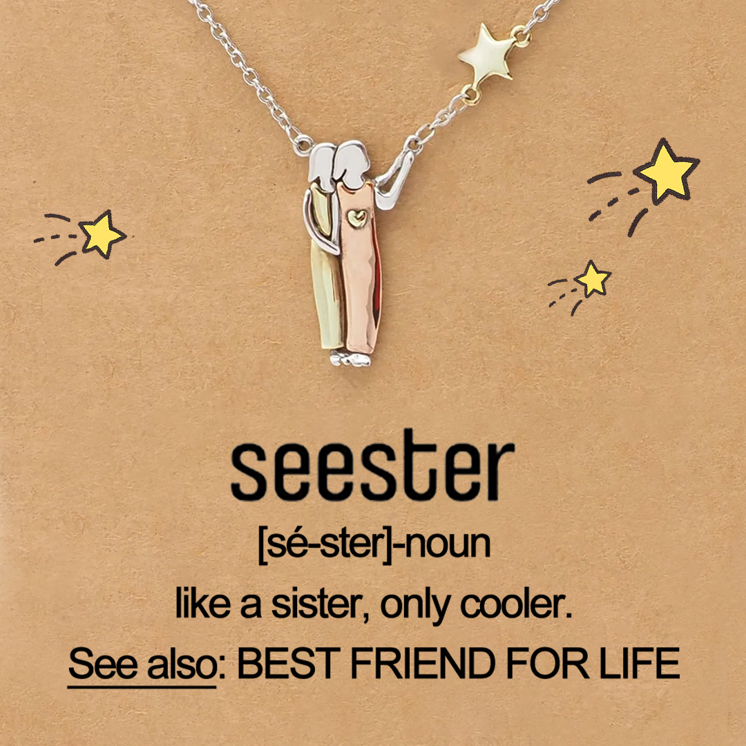 For Friend - like a sister only cooler Sister Star Pendant Necklace