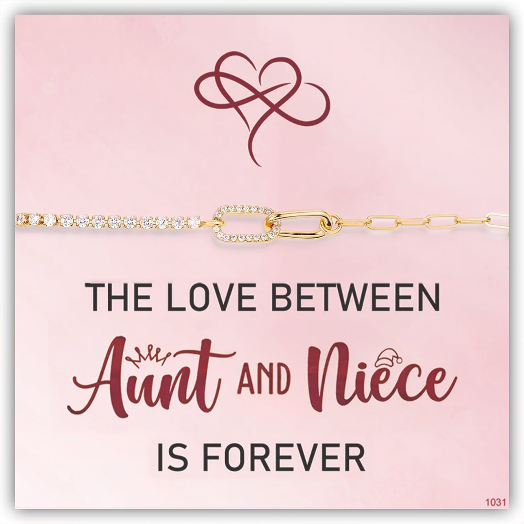 The love between Aunt & Niece is forever Bracelet