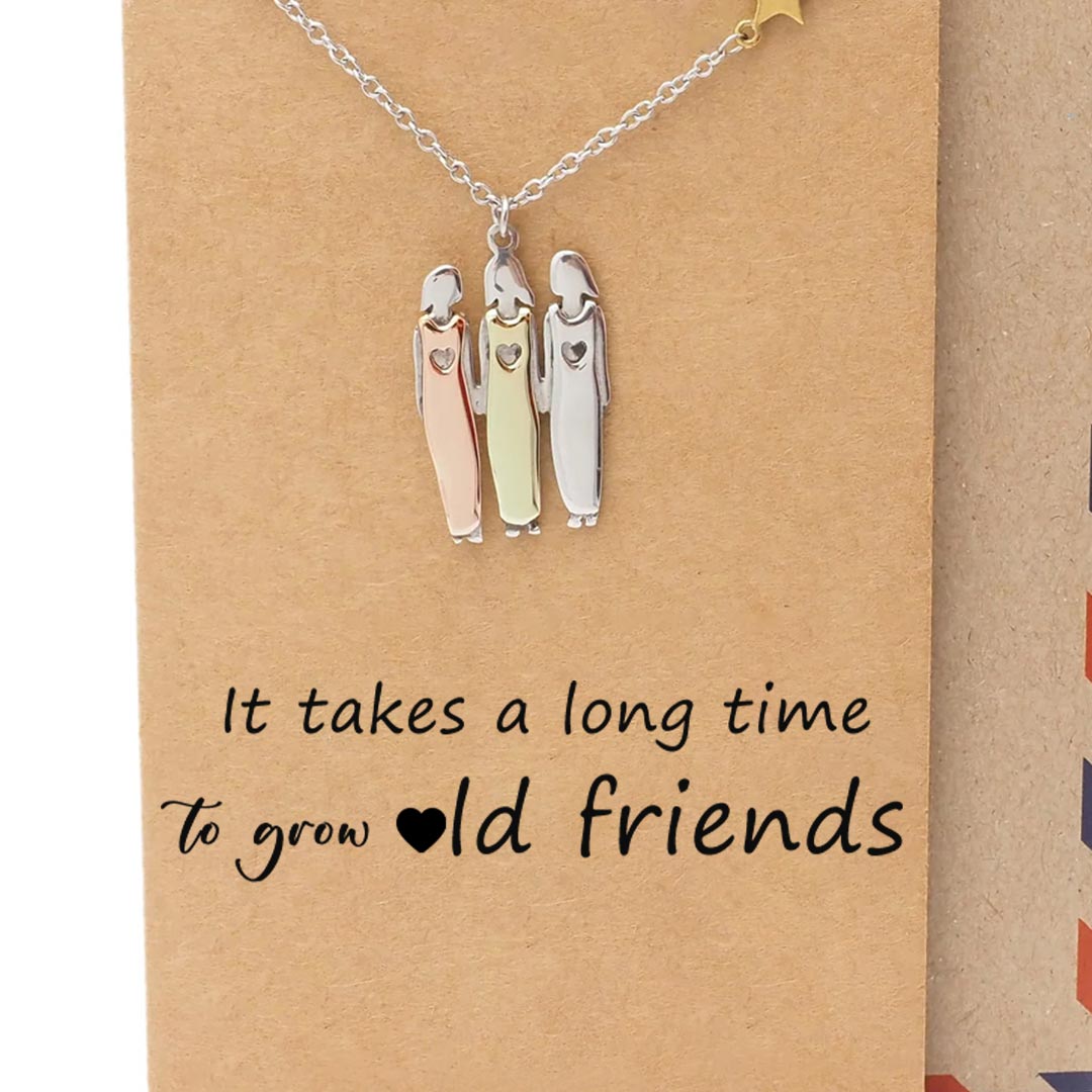 For Friend - It takes a long time to grow old friends Star Pendant Necklace