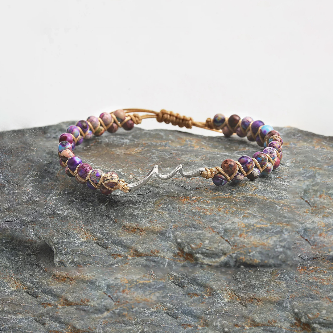 For Bestie - Thank you for always being there wave Beads Bracelet