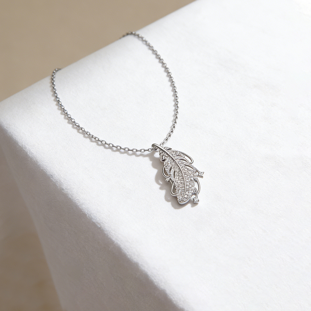 Your Guardian Angel Watching And Protecting Feather Necklace